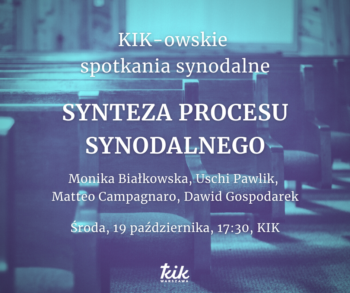 Synteza procesu synodalnego – zapraszamy na spotkanie